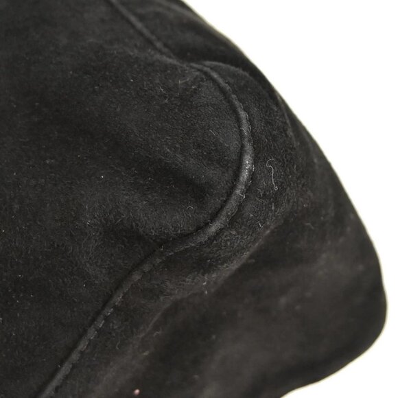 Fendi Black Suede Mamma Baguette Handbag 155599 - Picture 4 of 10